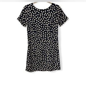 Polka Dot J. Crew old money preppy navy‎ little Short Sleeve shift Dress 0